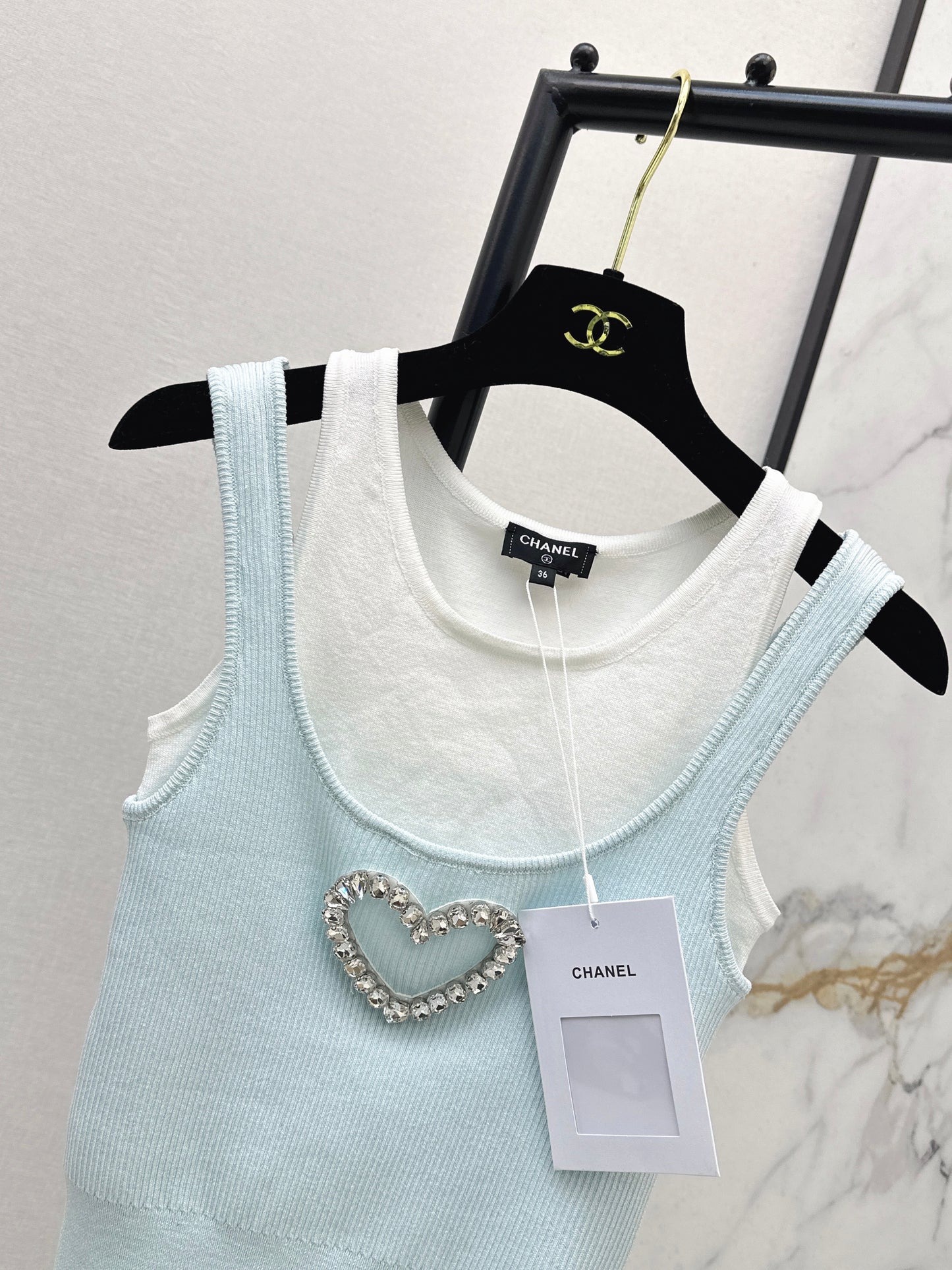 26SS NEW Fake two-piece sweater vest
