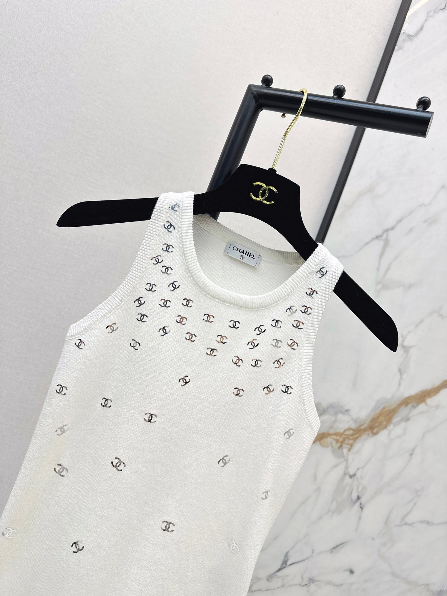 26SS NEW logo hot stamping decorative knitted vest
