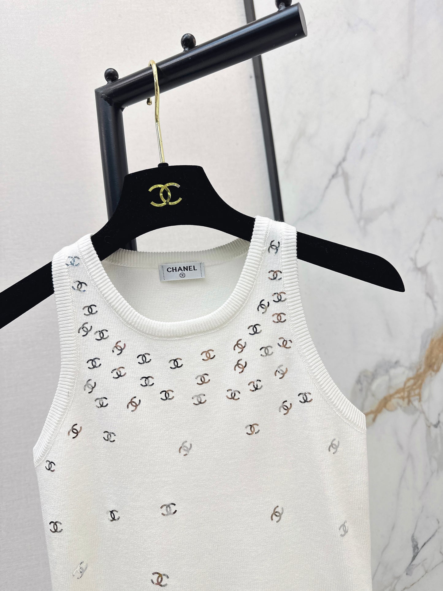 26SS NEW logo hot stamping decorative knitted vest
