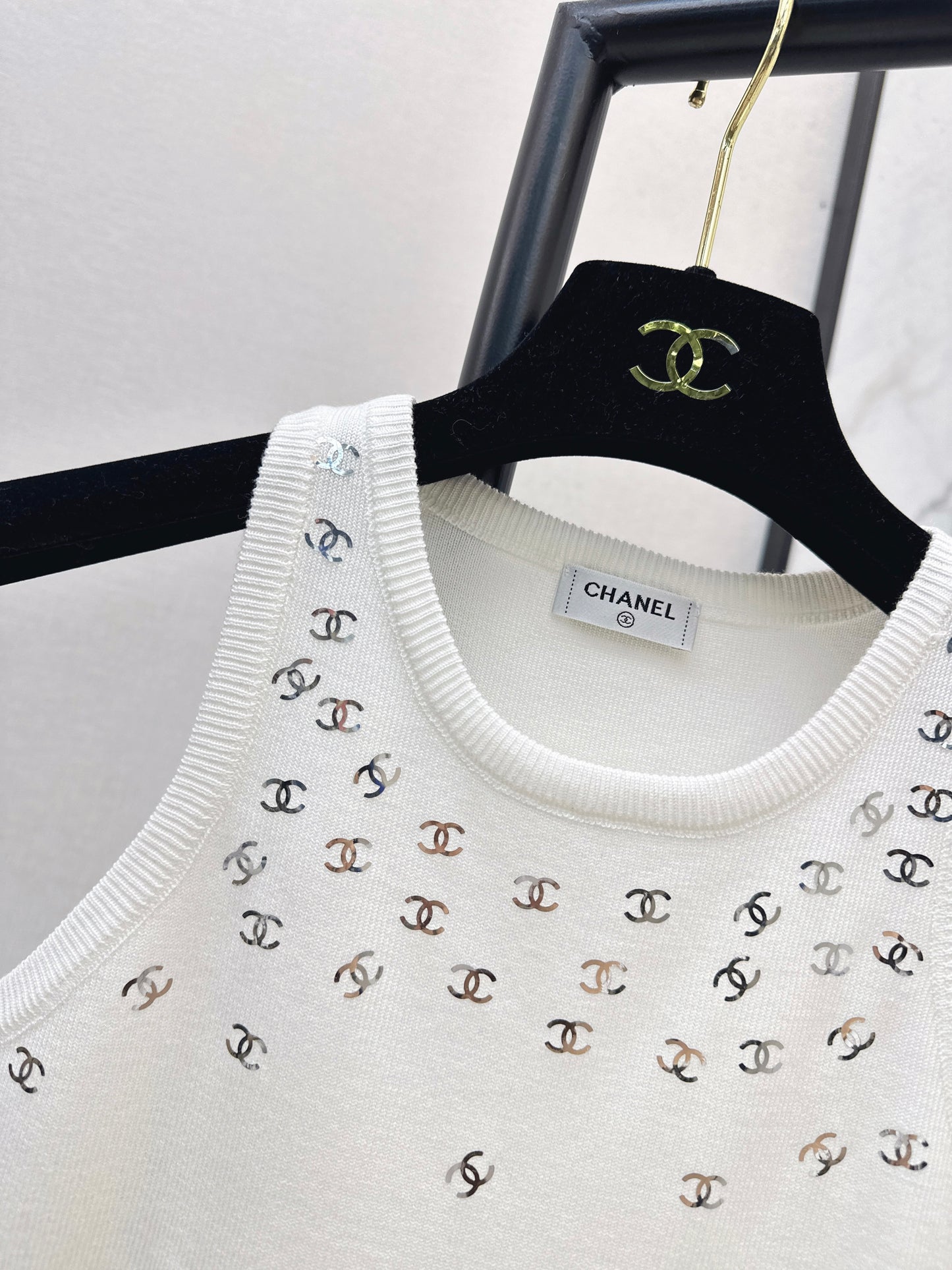 26SS NEW logo hot stamping decorative knitted vest
