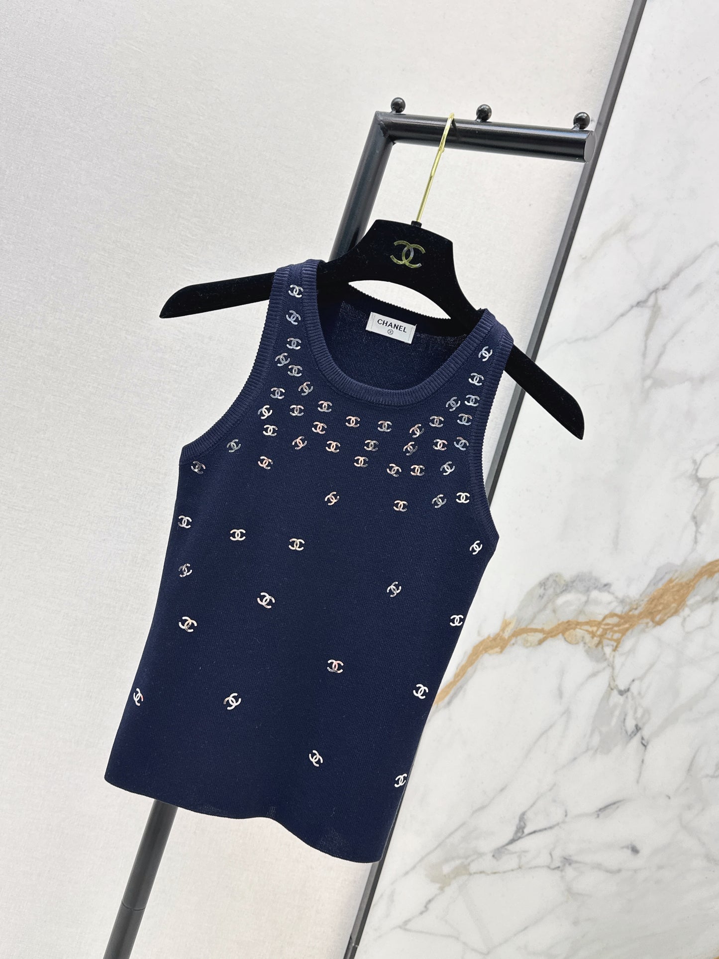 26SS NEW logo hot stamping decorative knitted vest
