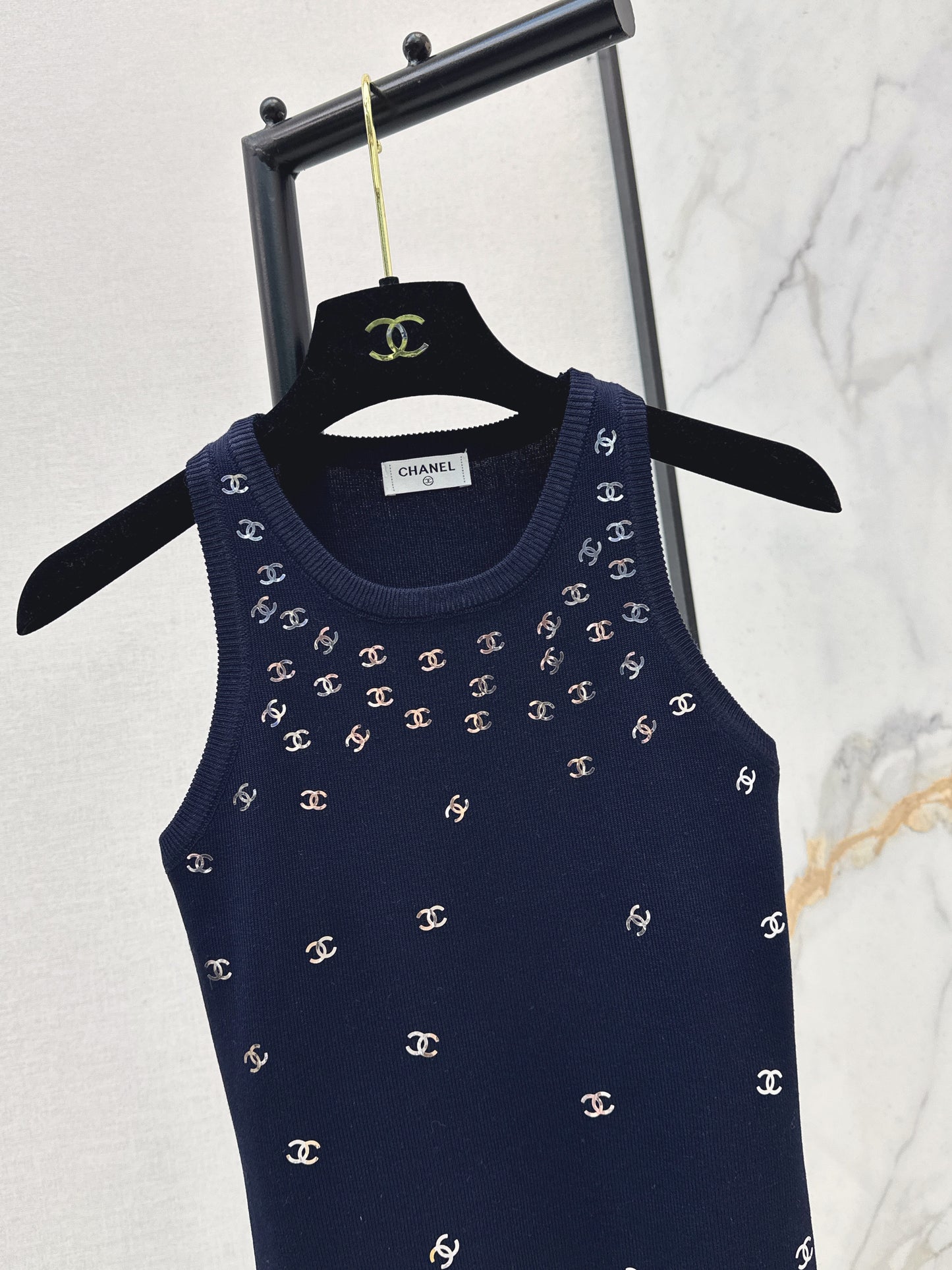 26SS NEW logo hot stamping decorative knitted vest