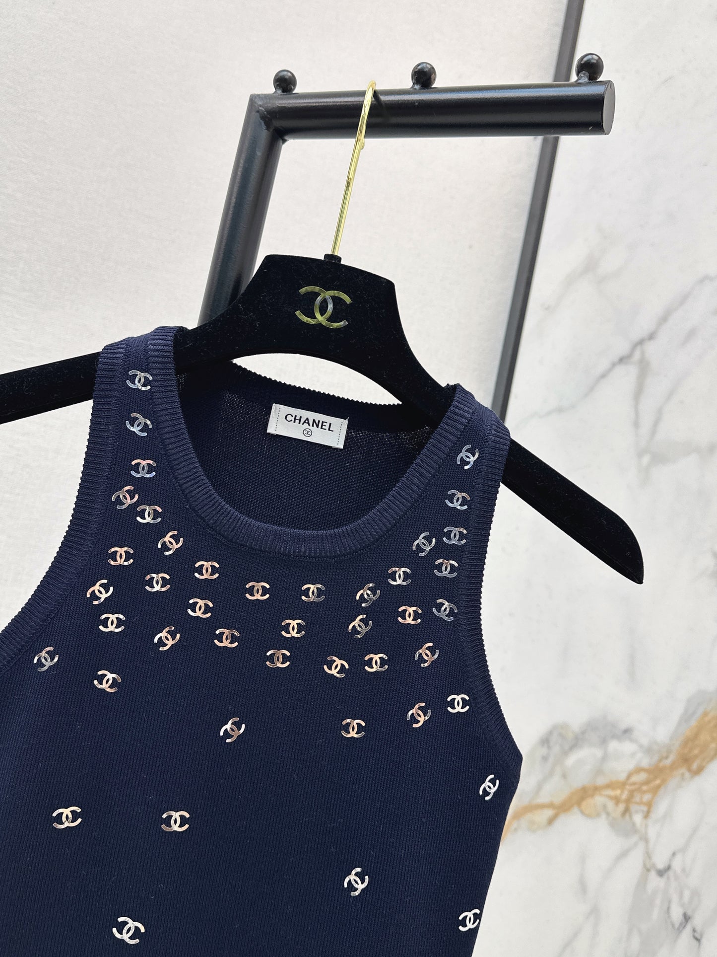 26SS NEW logo hot stamping decorative knitted vest