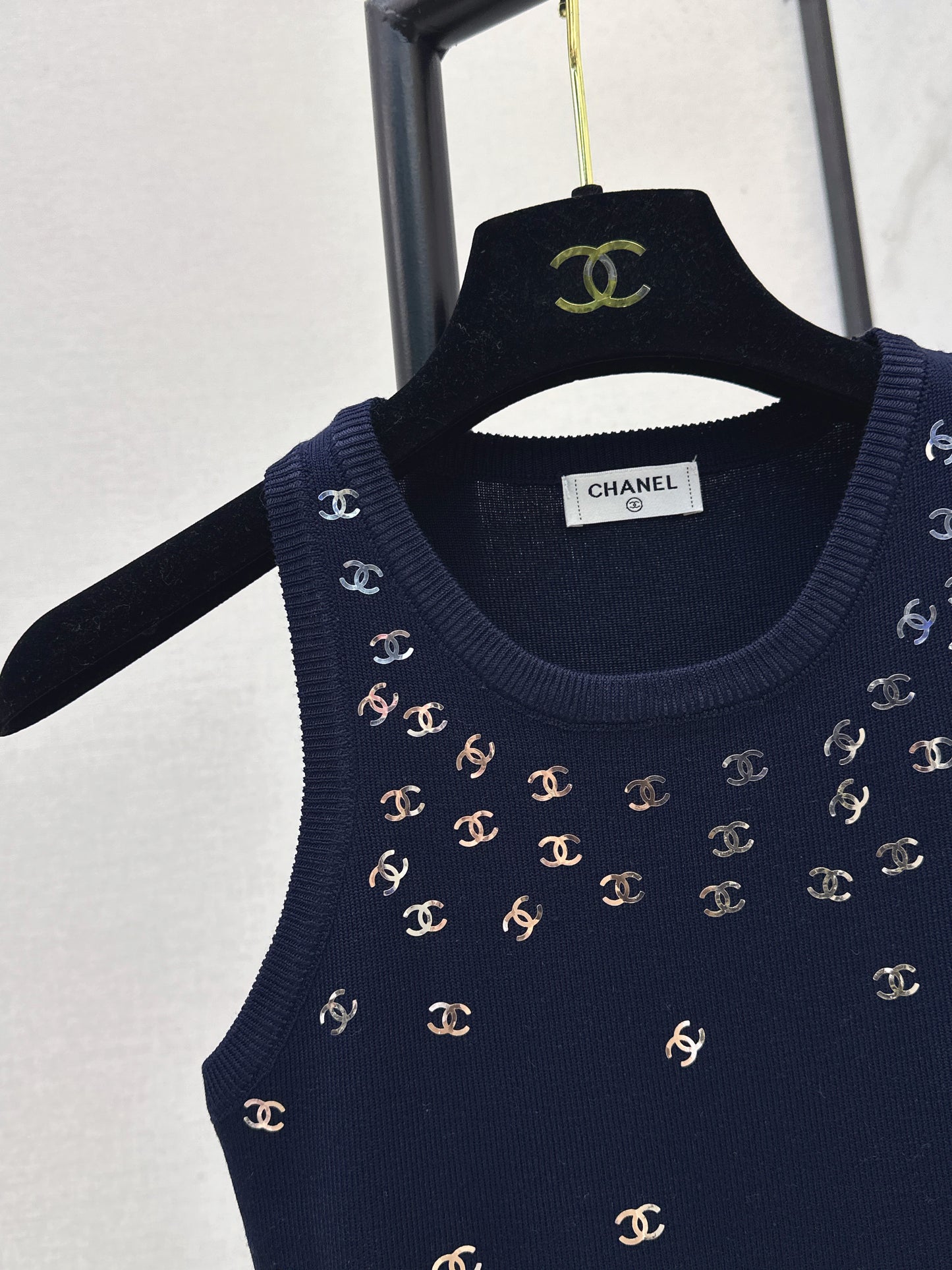 26SS NEW logo hot stamping decorative knitted vest