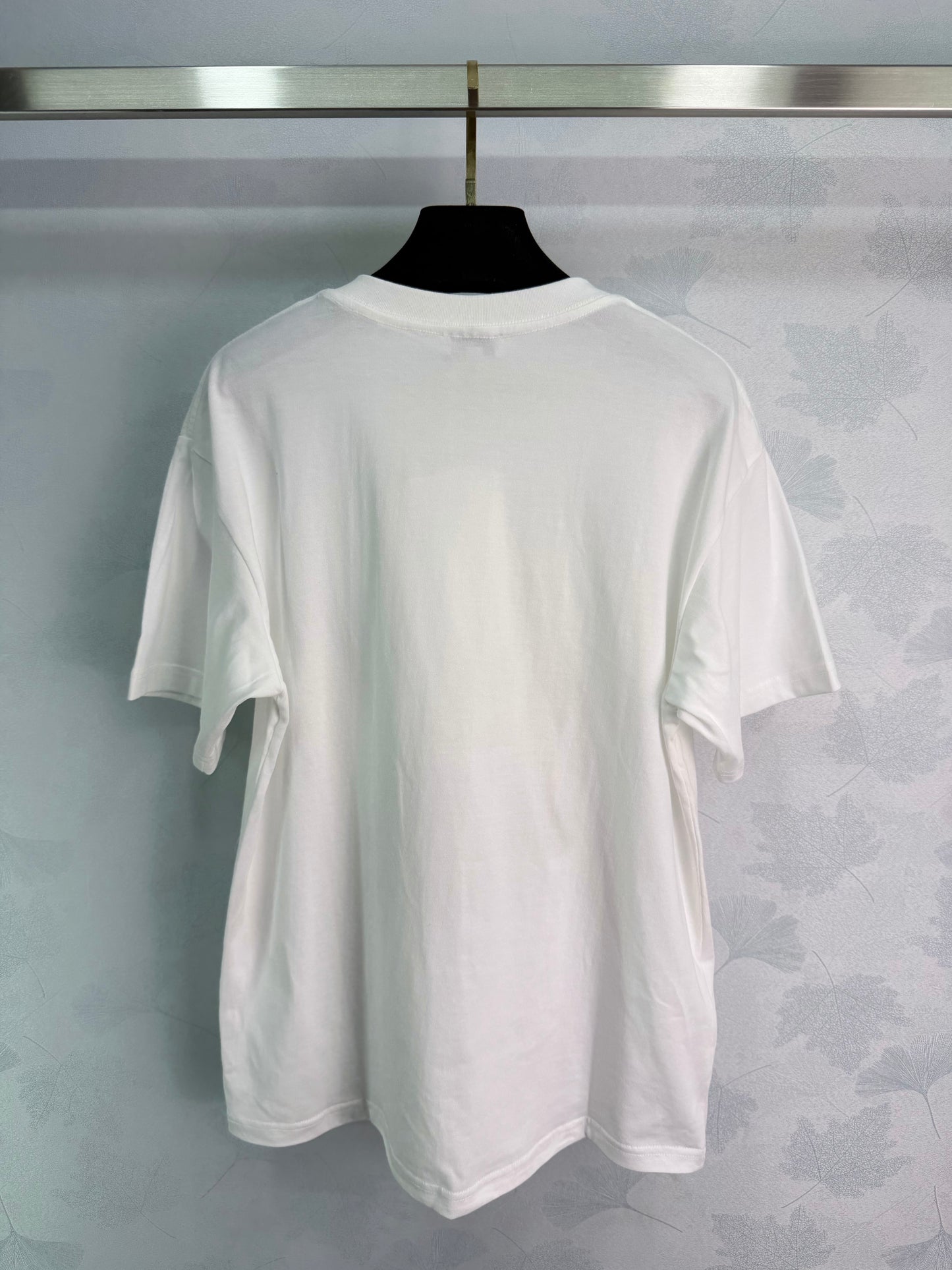 26SS NEUES blaues Motorrad-T-Shirt mit „Back“-Print