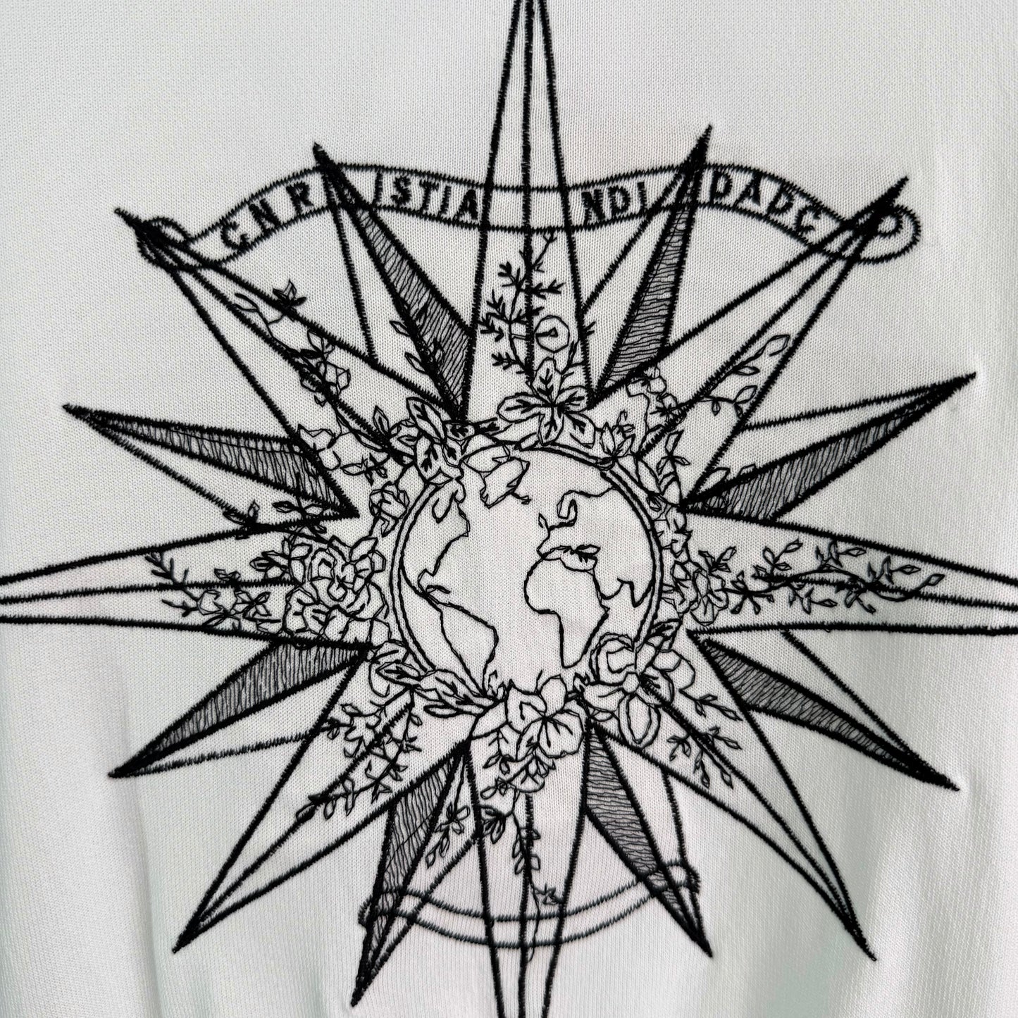 26SS NEU Sonnengöttin Besticktes Kurzarmshirt