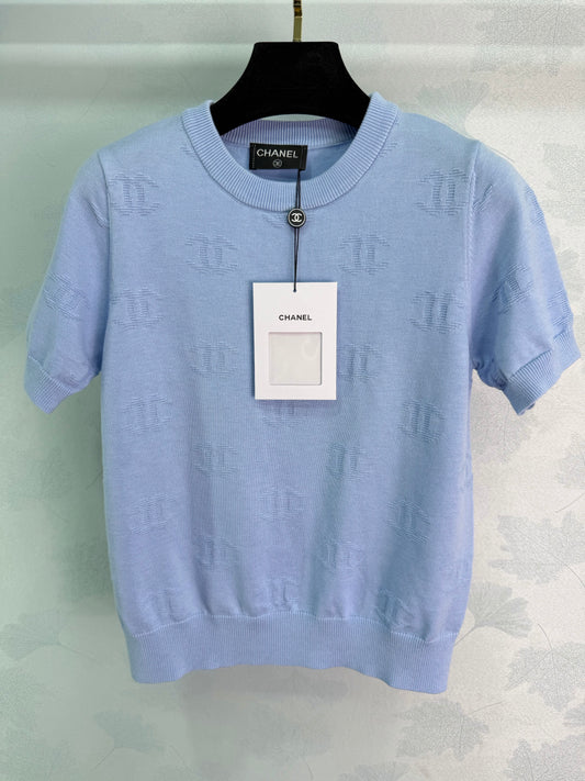 26SS NEW Jacquard knitted short sleeves