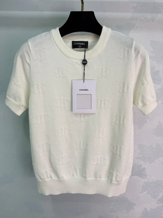 26SS NEW Jacquard knitted short sleeves