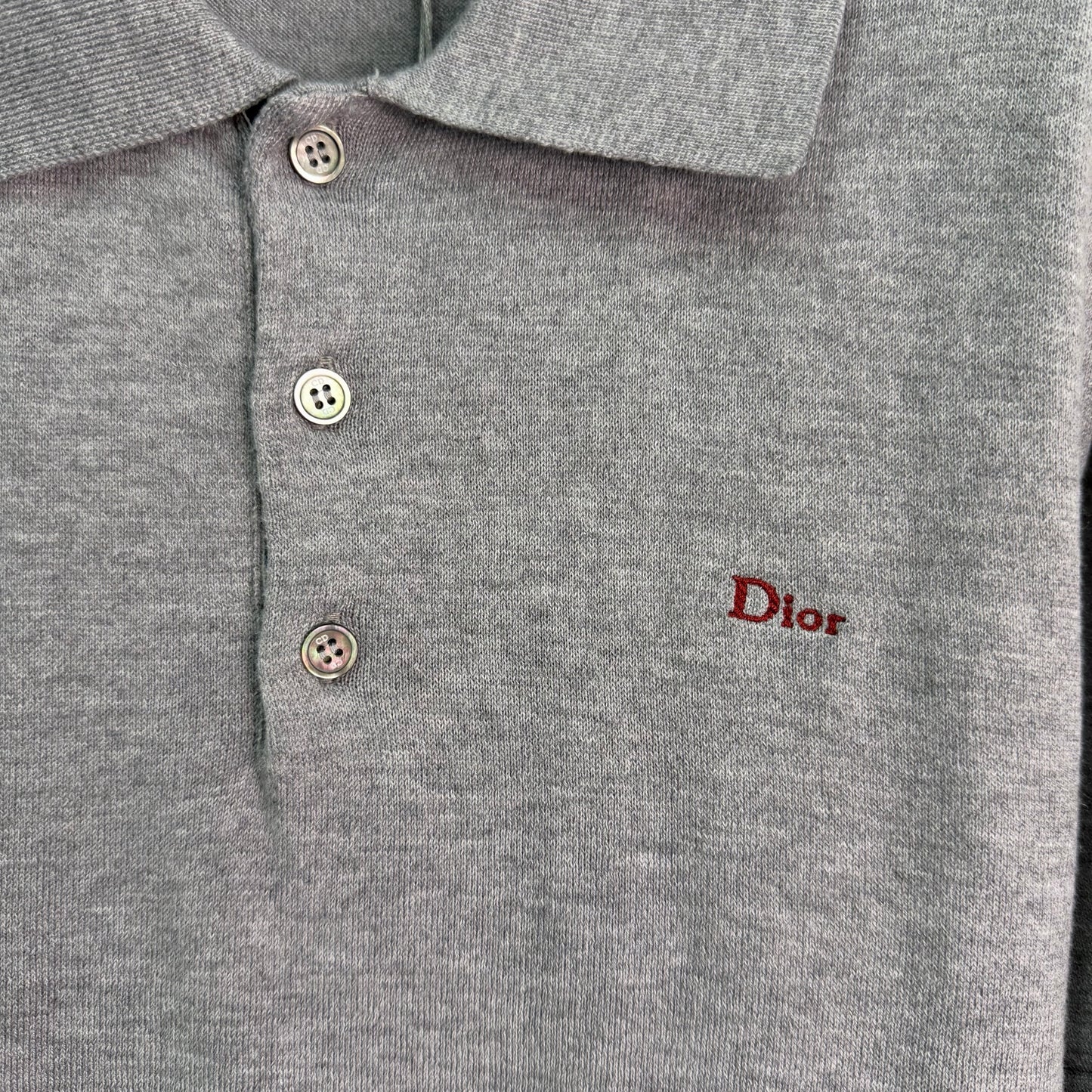 26SS NEUES Klassisches Revers Grau Kurzarm-Polohemd