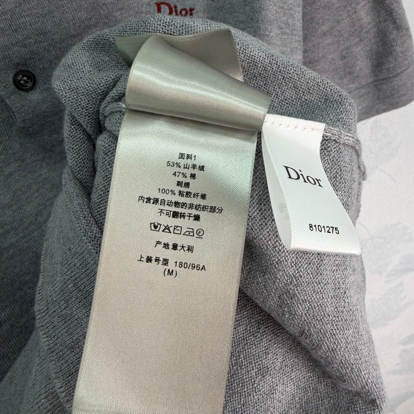 26SS NEUES Klassisches Revers Grau Kurzarm-Polohemd