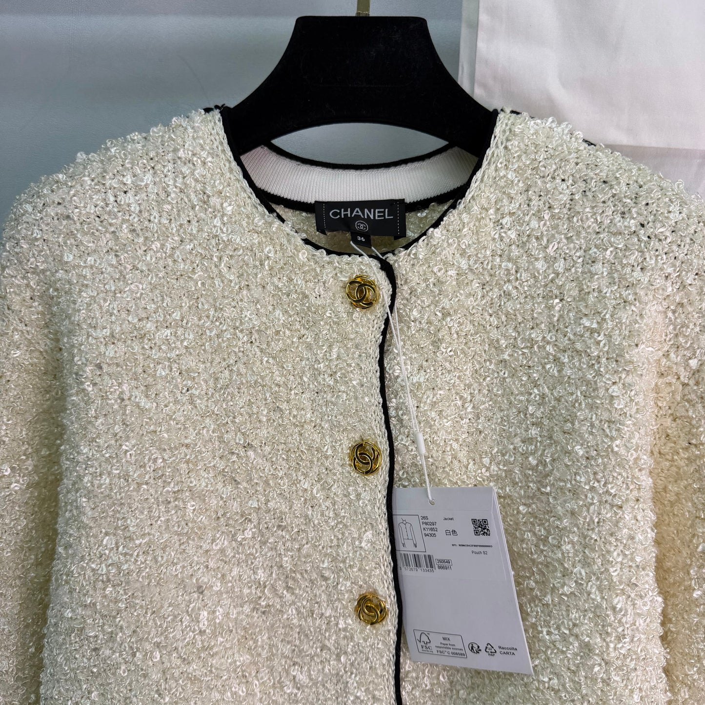 26SS NEW Xiaoxiang style tweed jacket