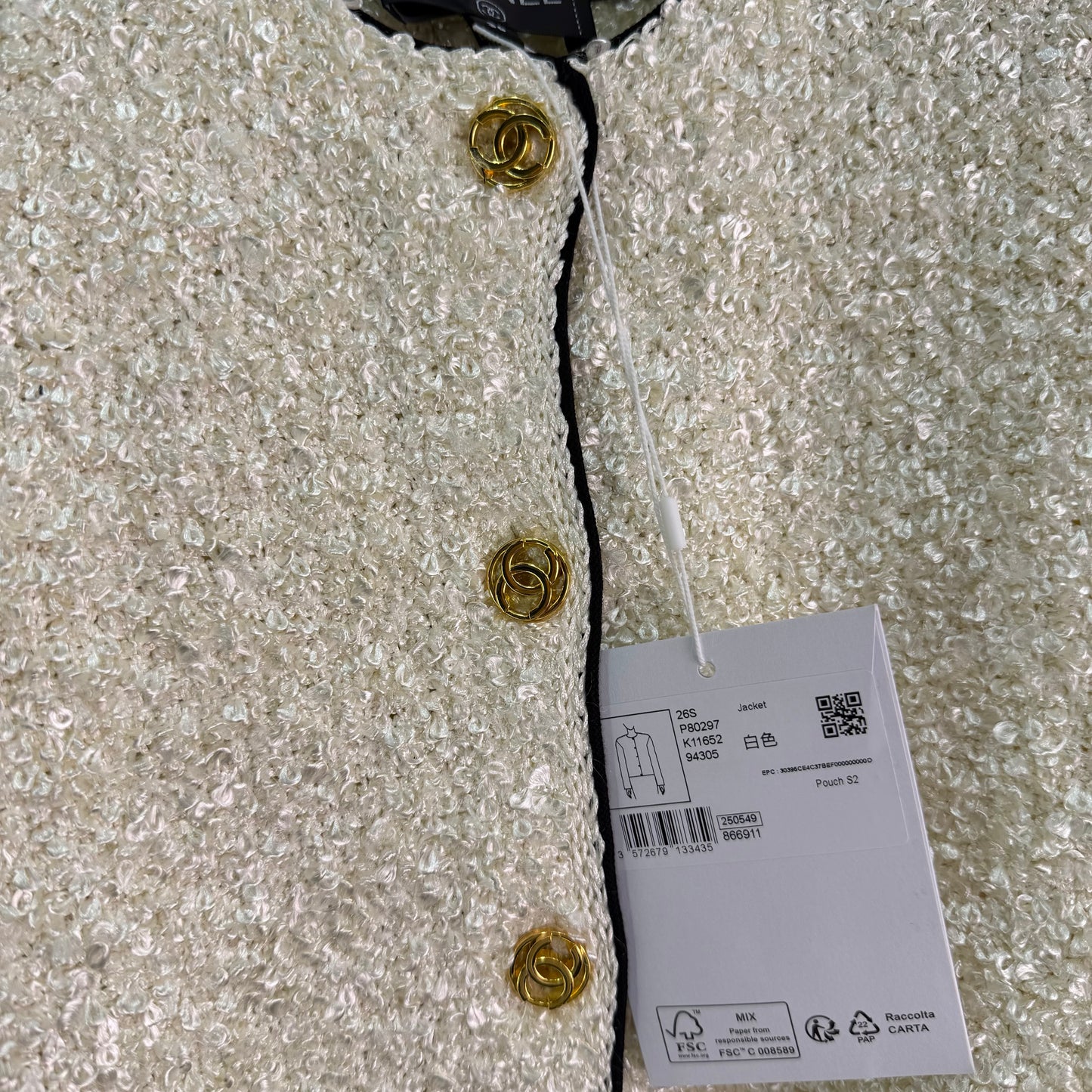 26SS NEW Xiaoxiang style tweed jacket