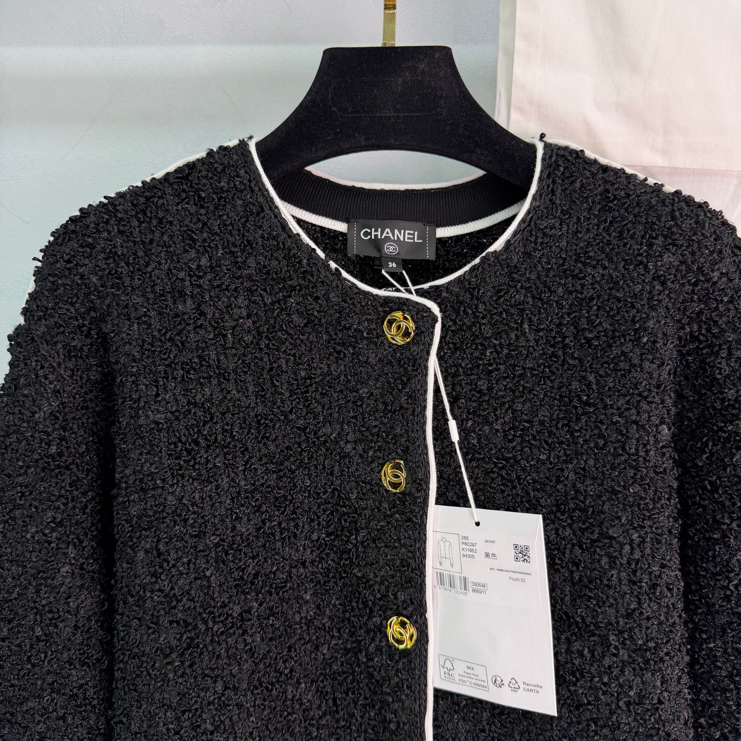 26SS NEW Xiaoxiang style tweed jacket