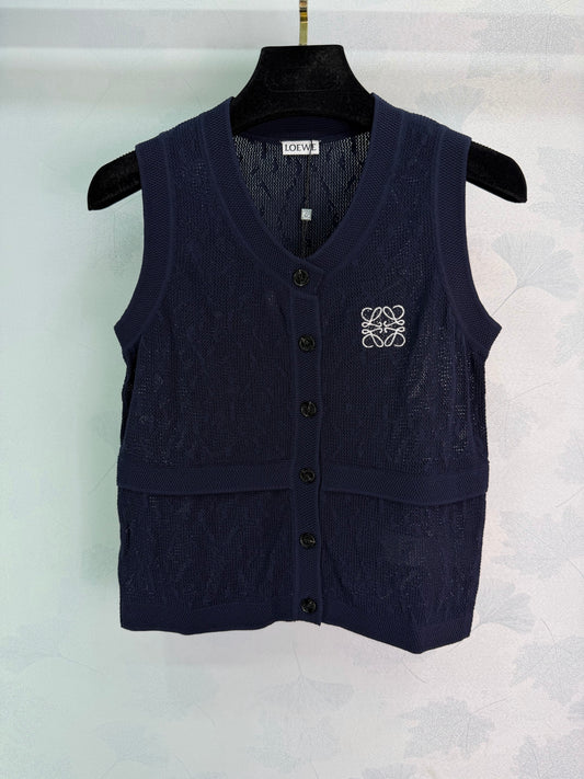26SS NEW Hollow knitted vest