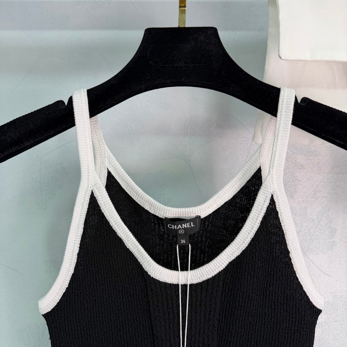 26SS NEW black knitted vest