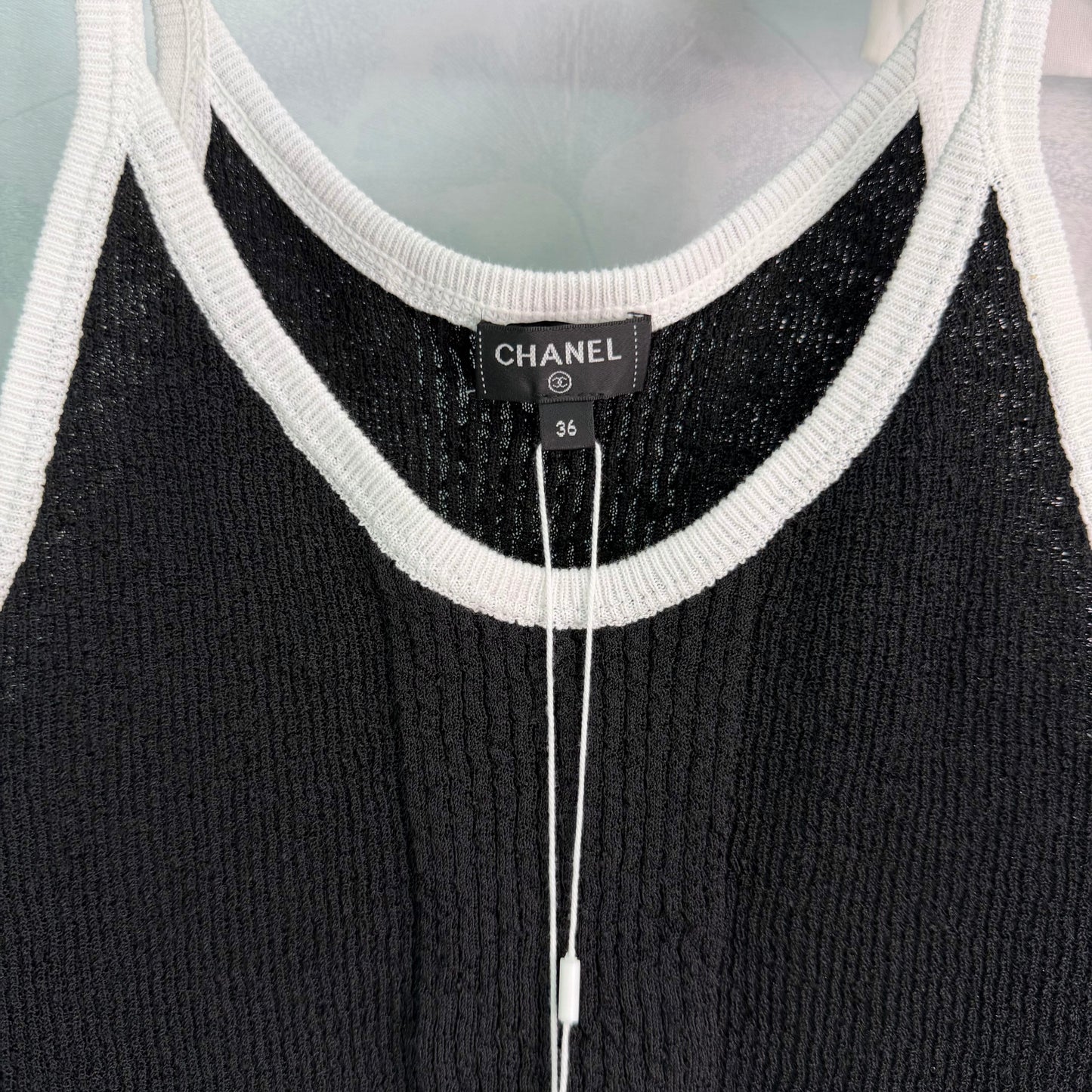 26SS NEW black knitted vest