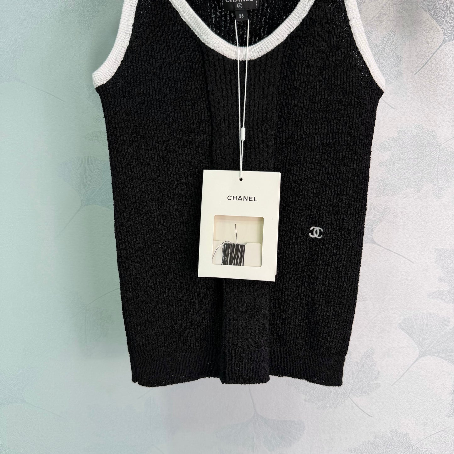 26SS NEW black knitted vest