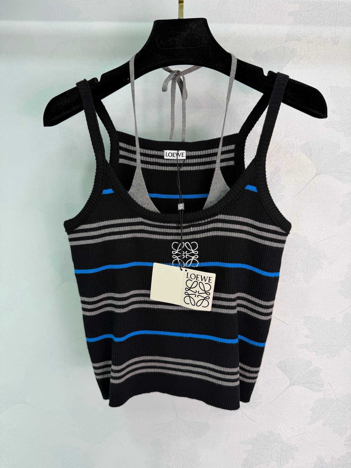 26SS NEW Striped knitted vest