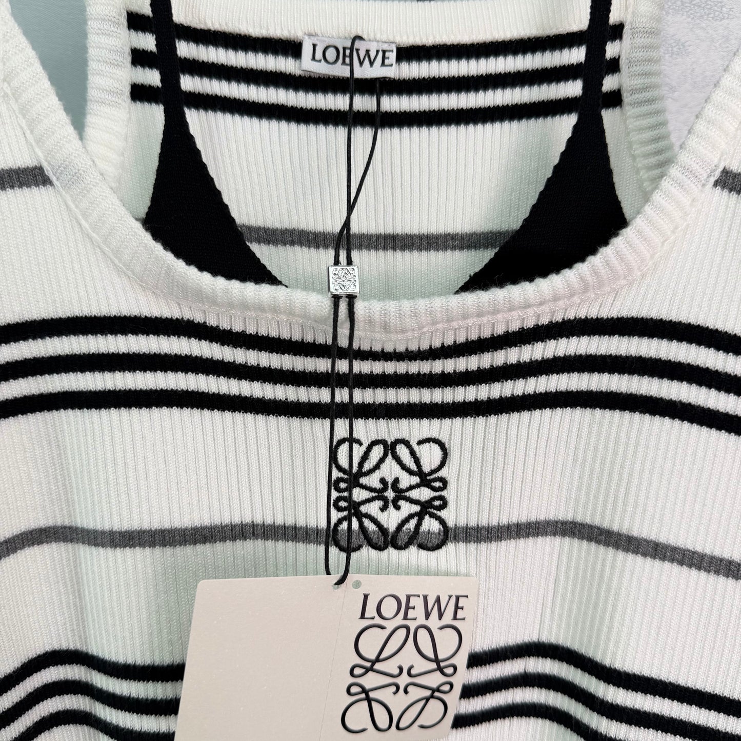 26SS NEW Striped knitted vest