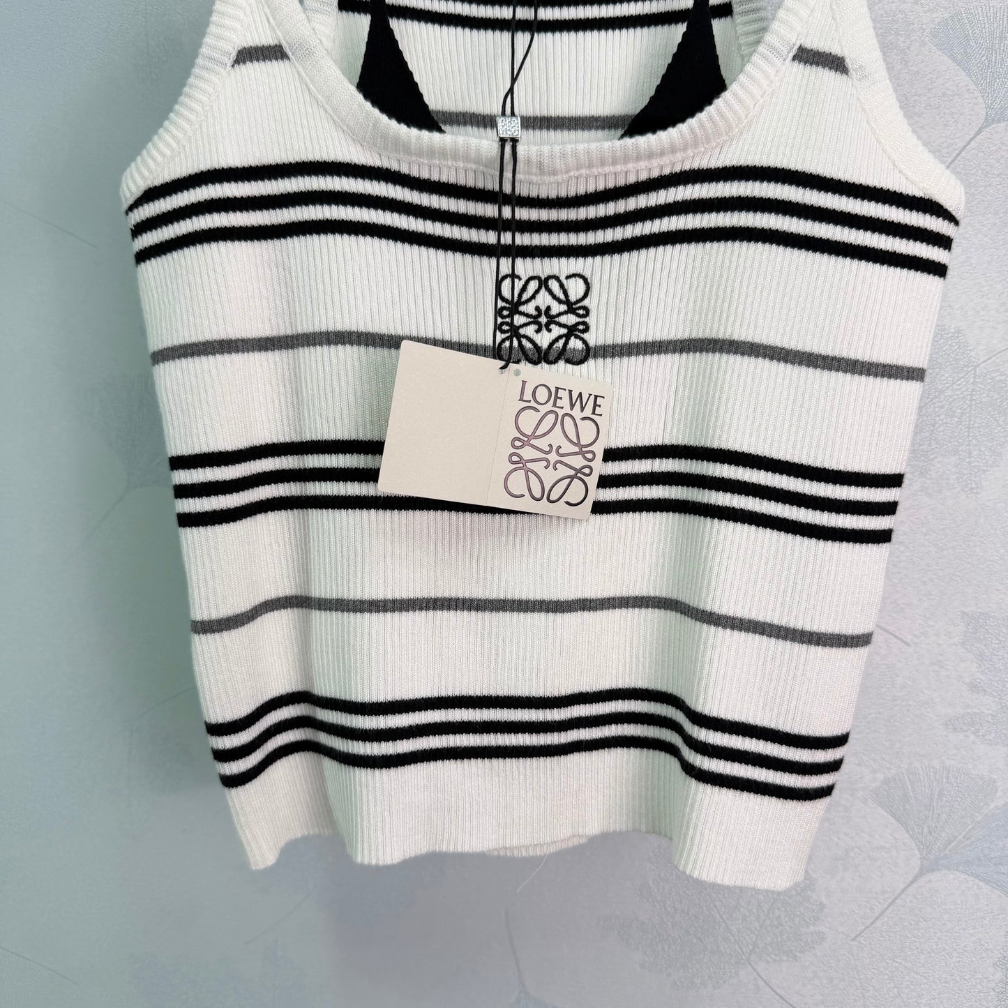 26SS NEW Striped knitted vest