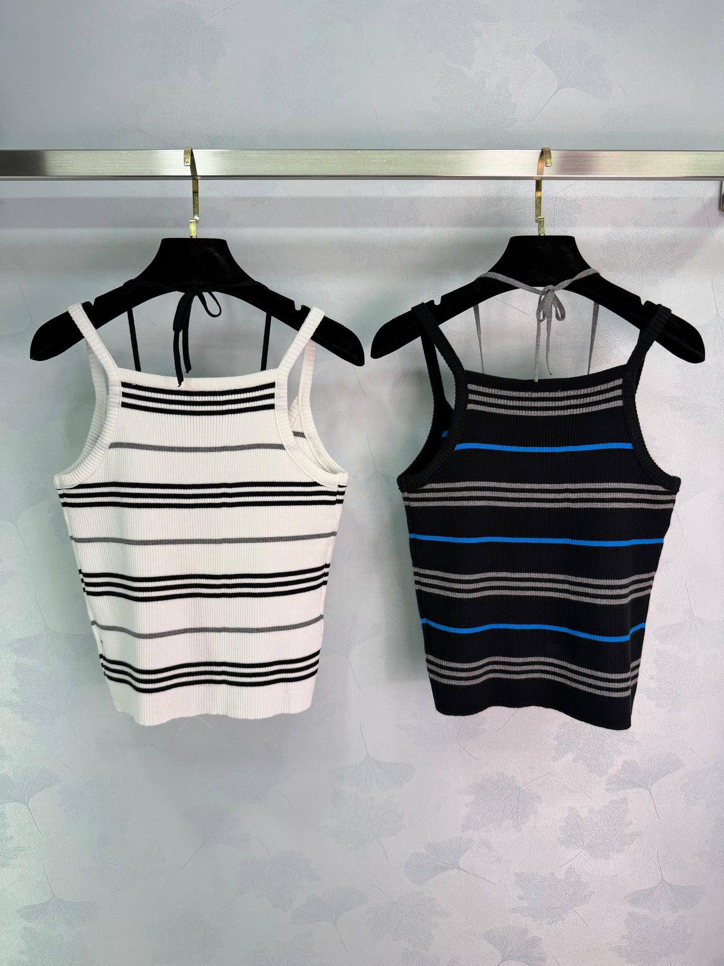 26SS NEW Striped knitted vest