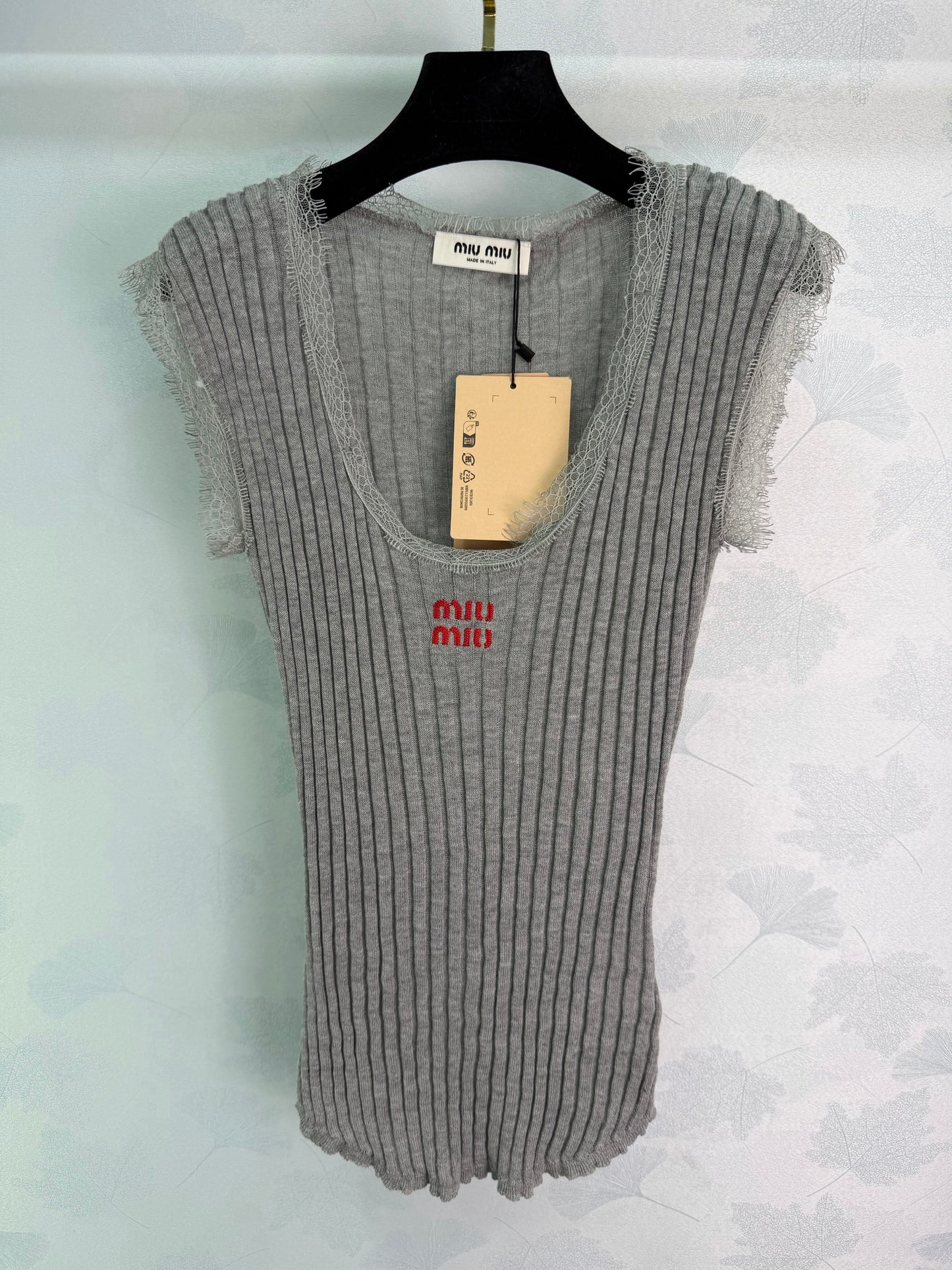 26SS NEW ribbed knitted vest