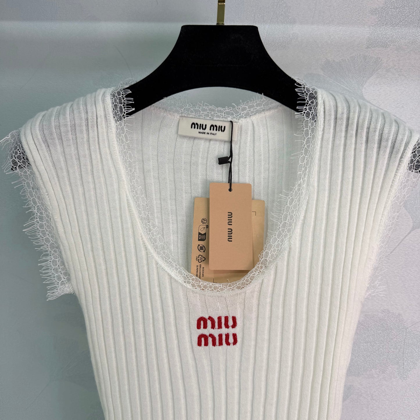 26SS NEW ribbed knitted vest