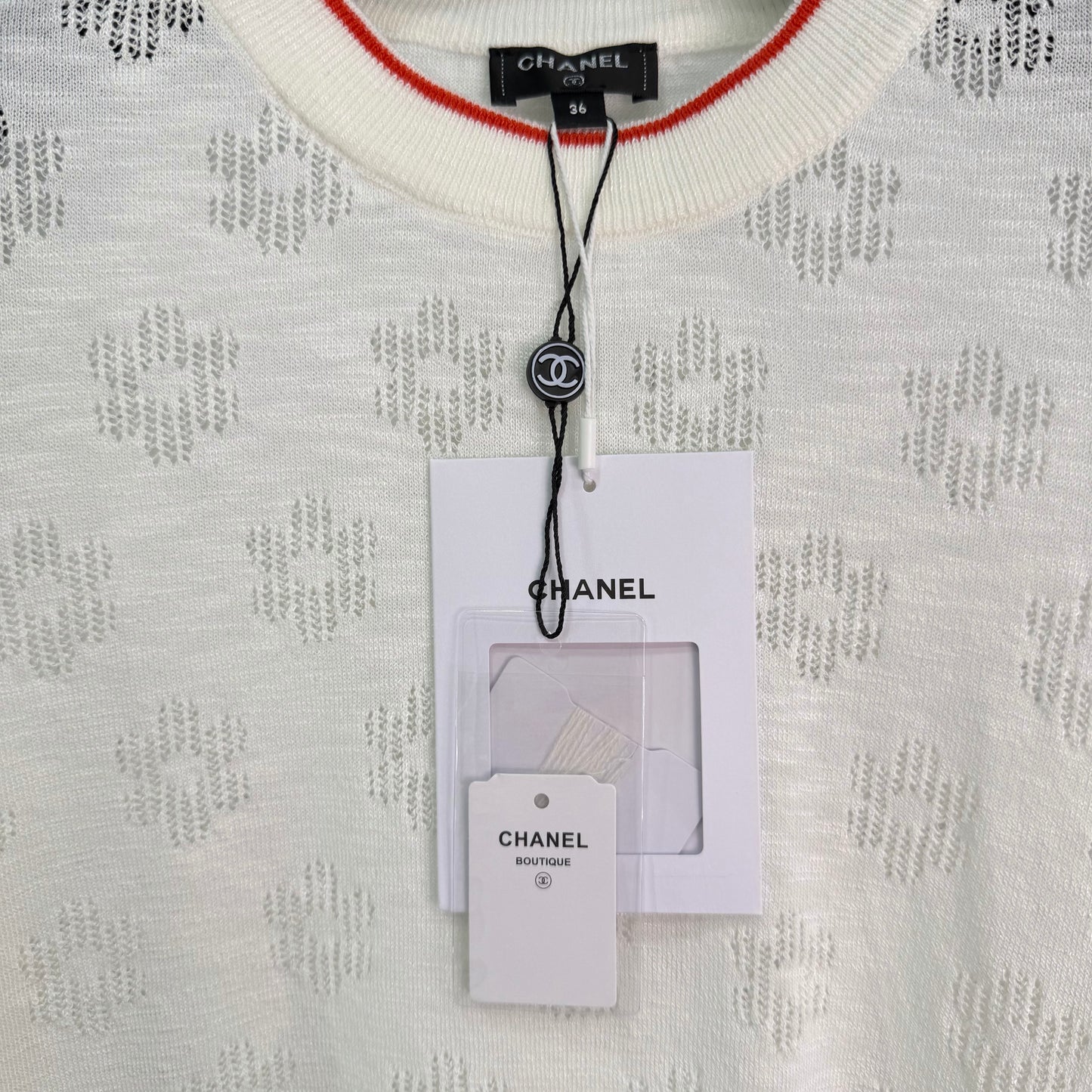 26SS NEW Hollow pattern knitted short sleeves