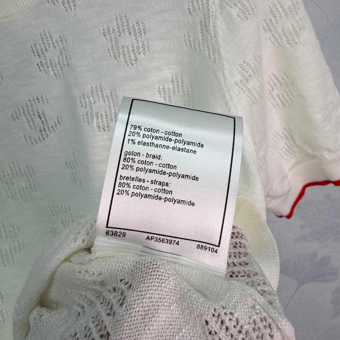 26SS NEW Hollow pattern knitted short sleeves