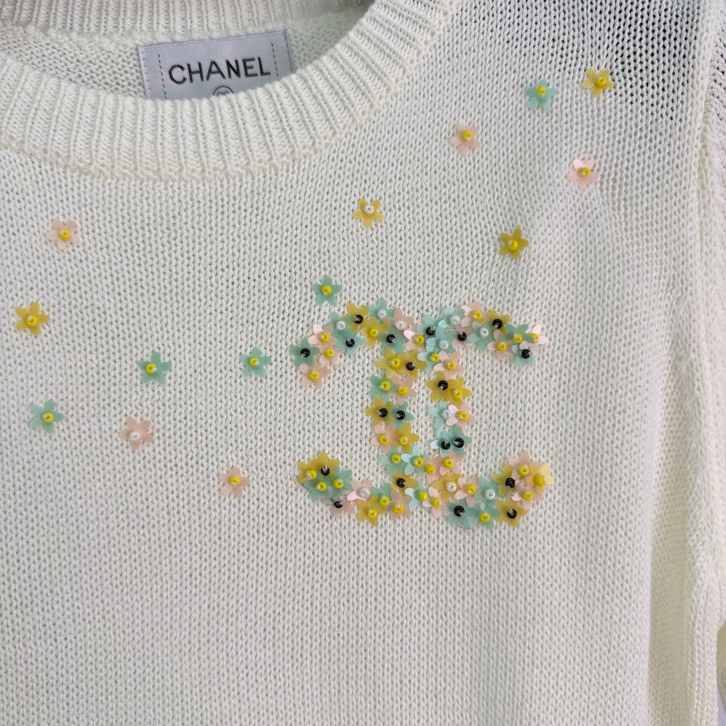 26SS NEW Star beaded knitted short sleeves