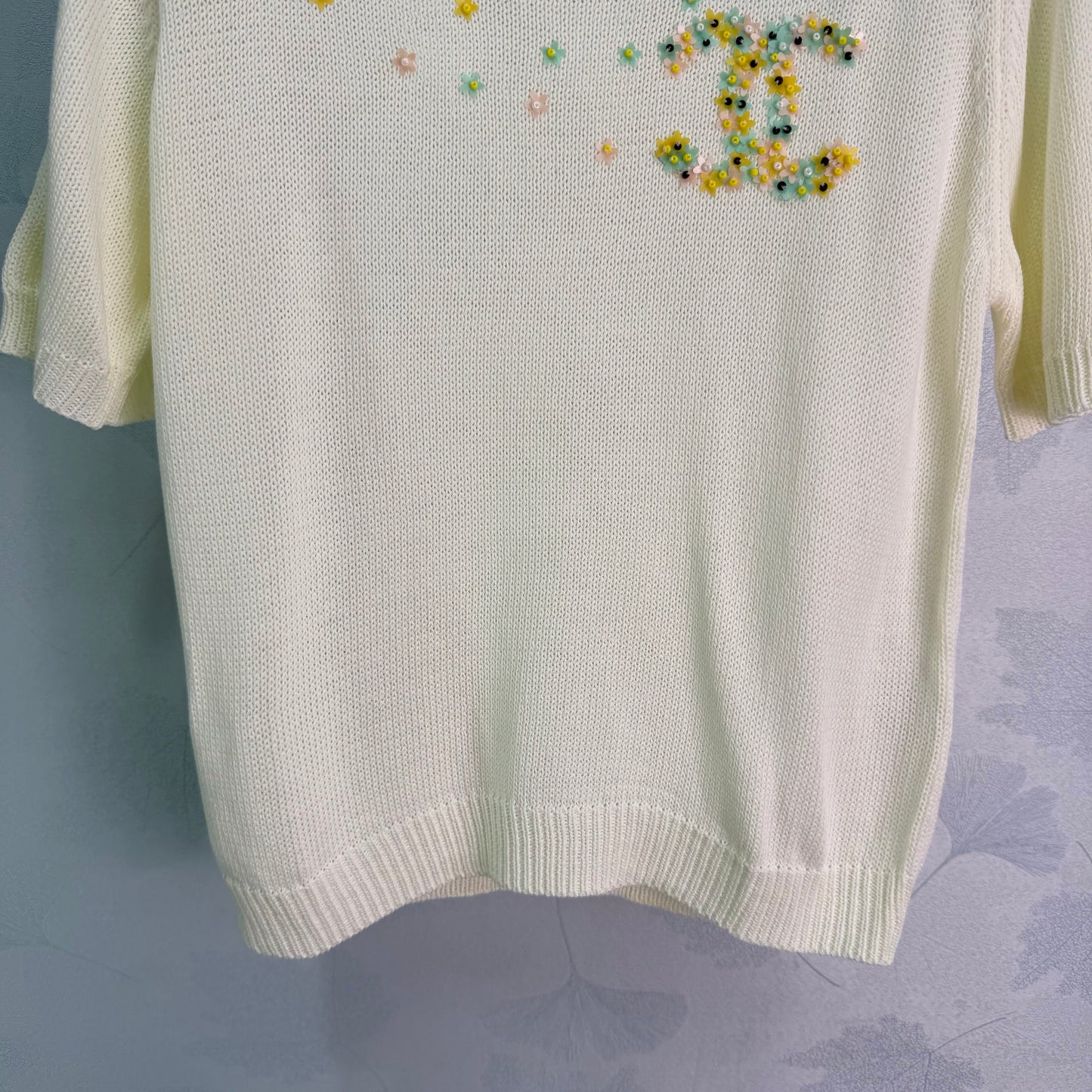 26SS NEW Star beaded knitted short sleeves