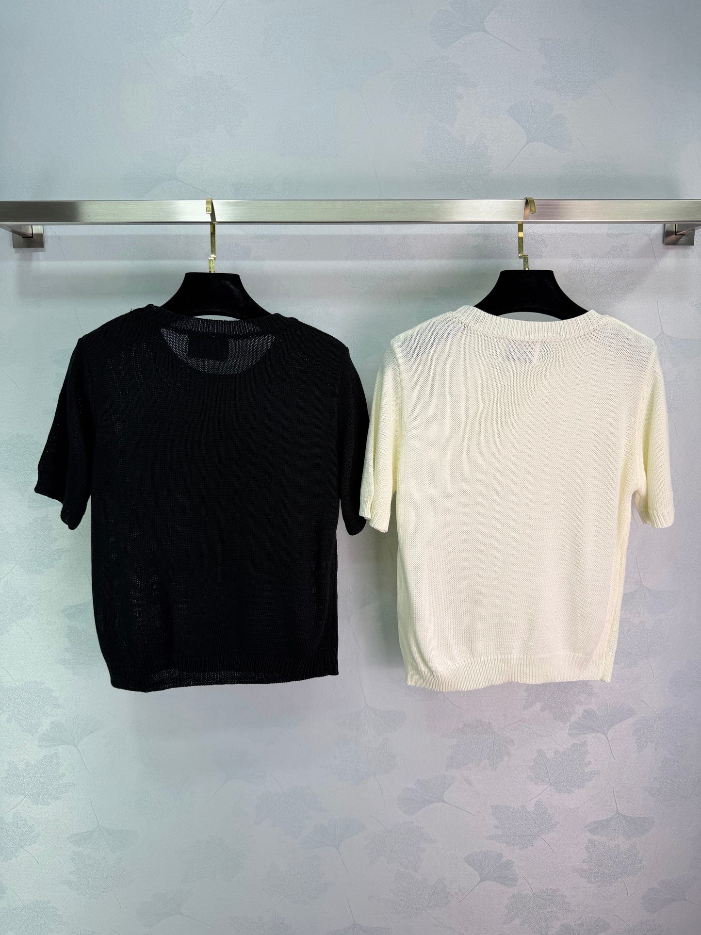 26SS NEW Star beaded knitted short sleeves