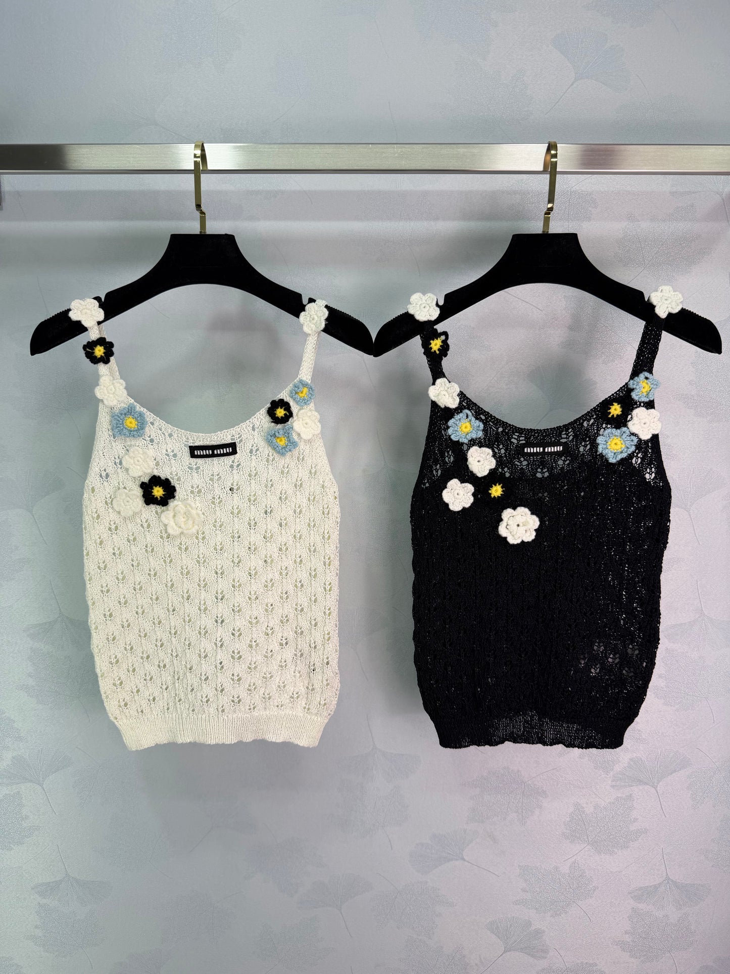 26SS NEW Hand-crocheted flower camisole