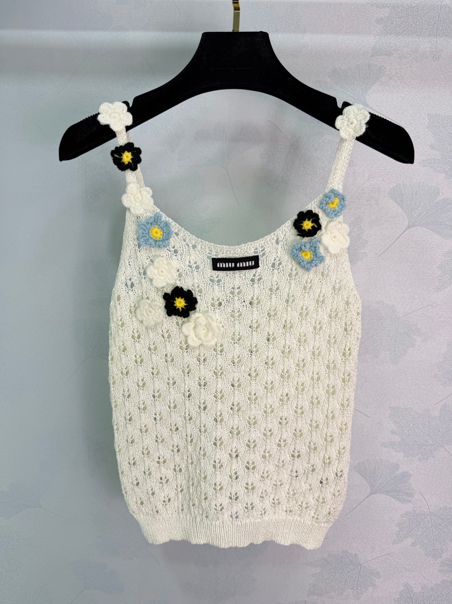 26SS NEW Hand-crocheted flower camisole