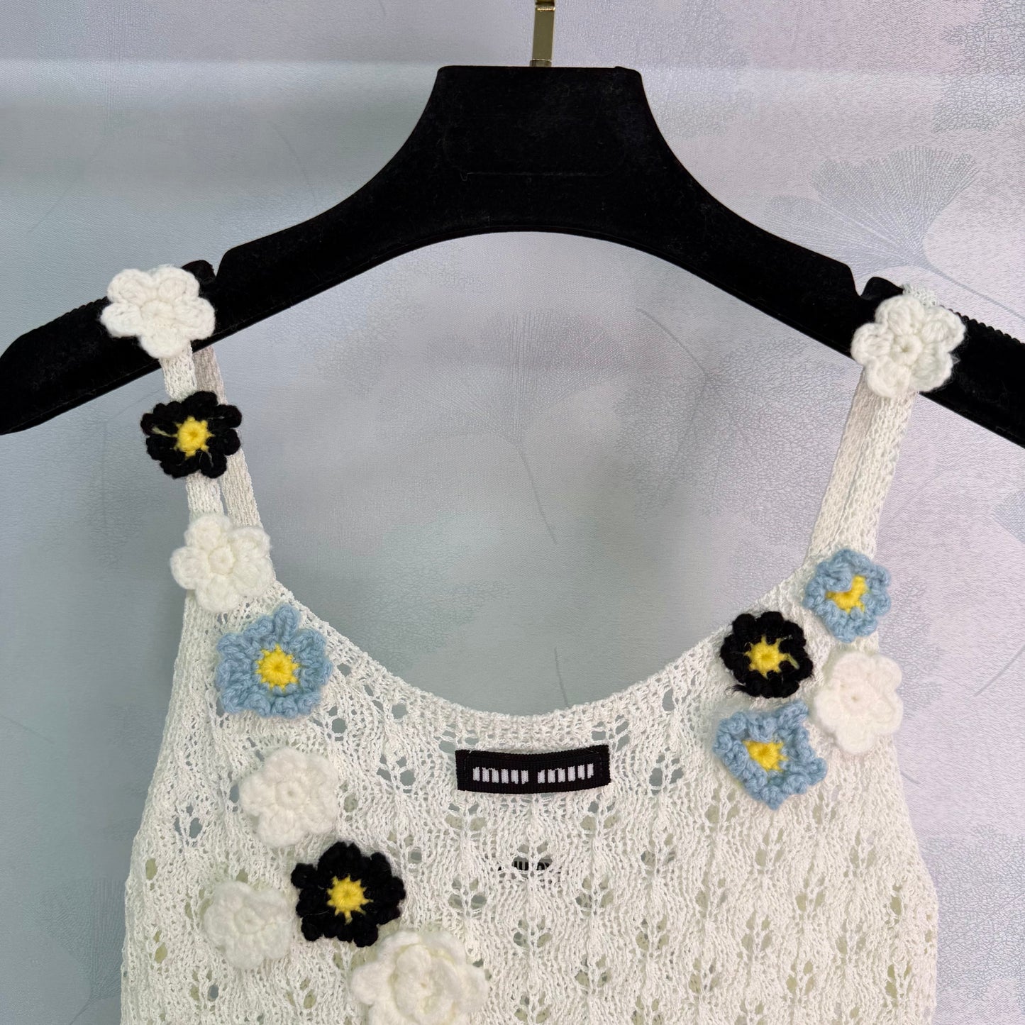 26SS NEW Hand-crocheted flower camisole