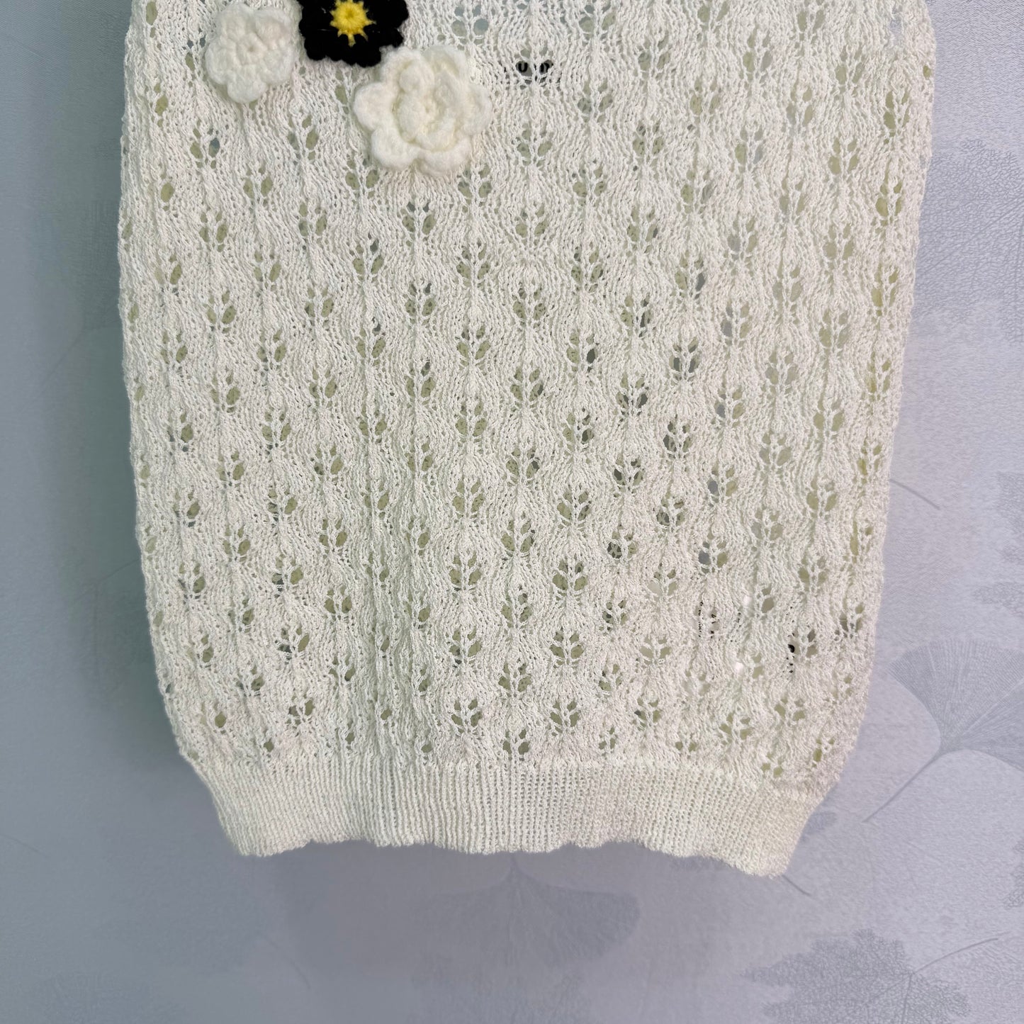 26SS NEW Hand-crocheted flower camisole