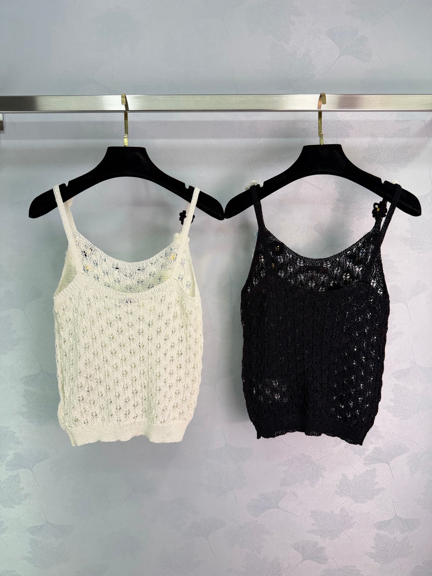 26SS NEW Hand-crocheted flower camisole