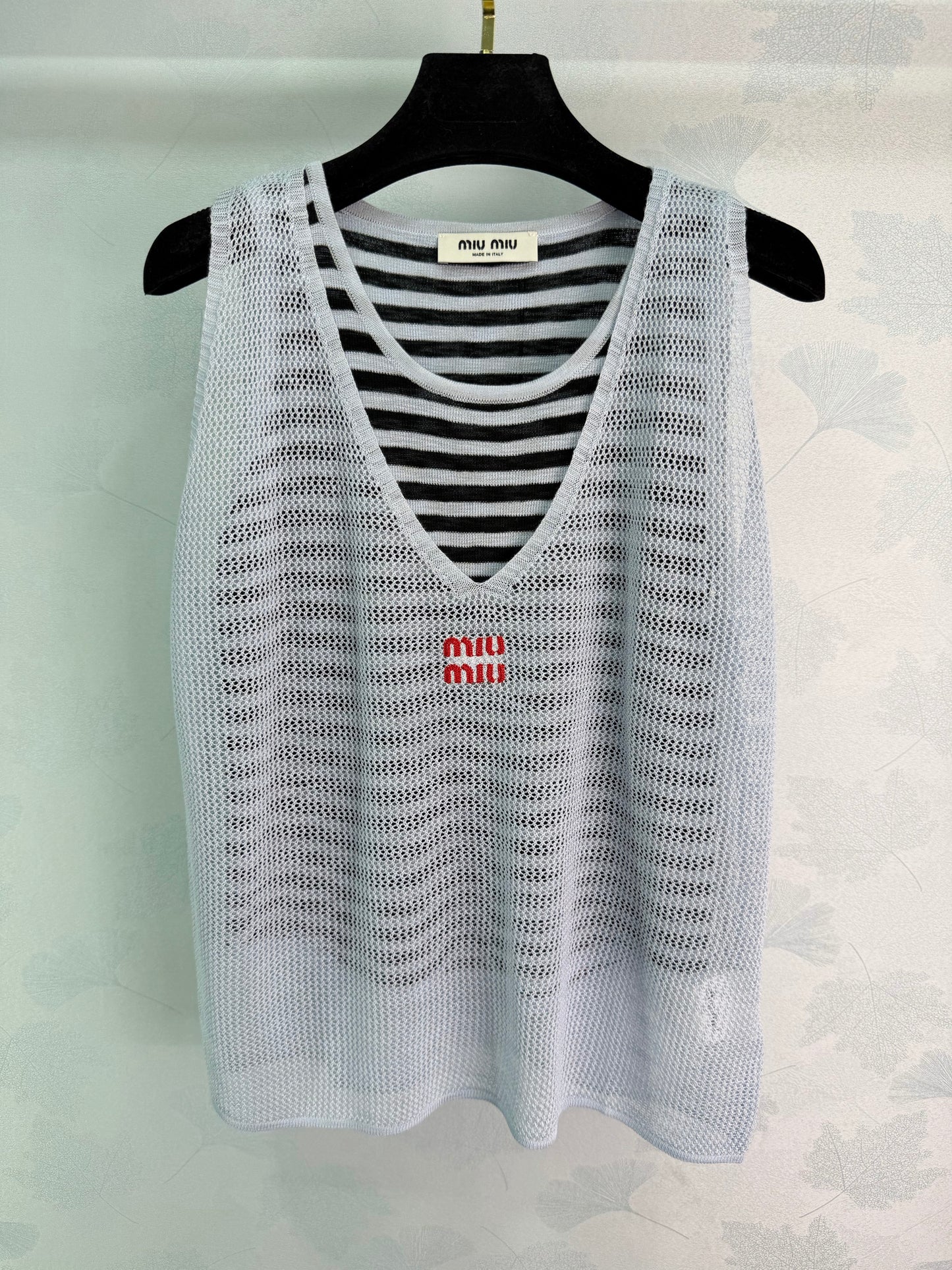 26SS NEW Striped knitted vest