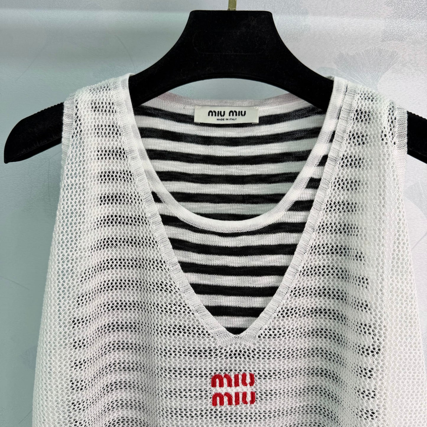26SS NEW Striped knitted vest