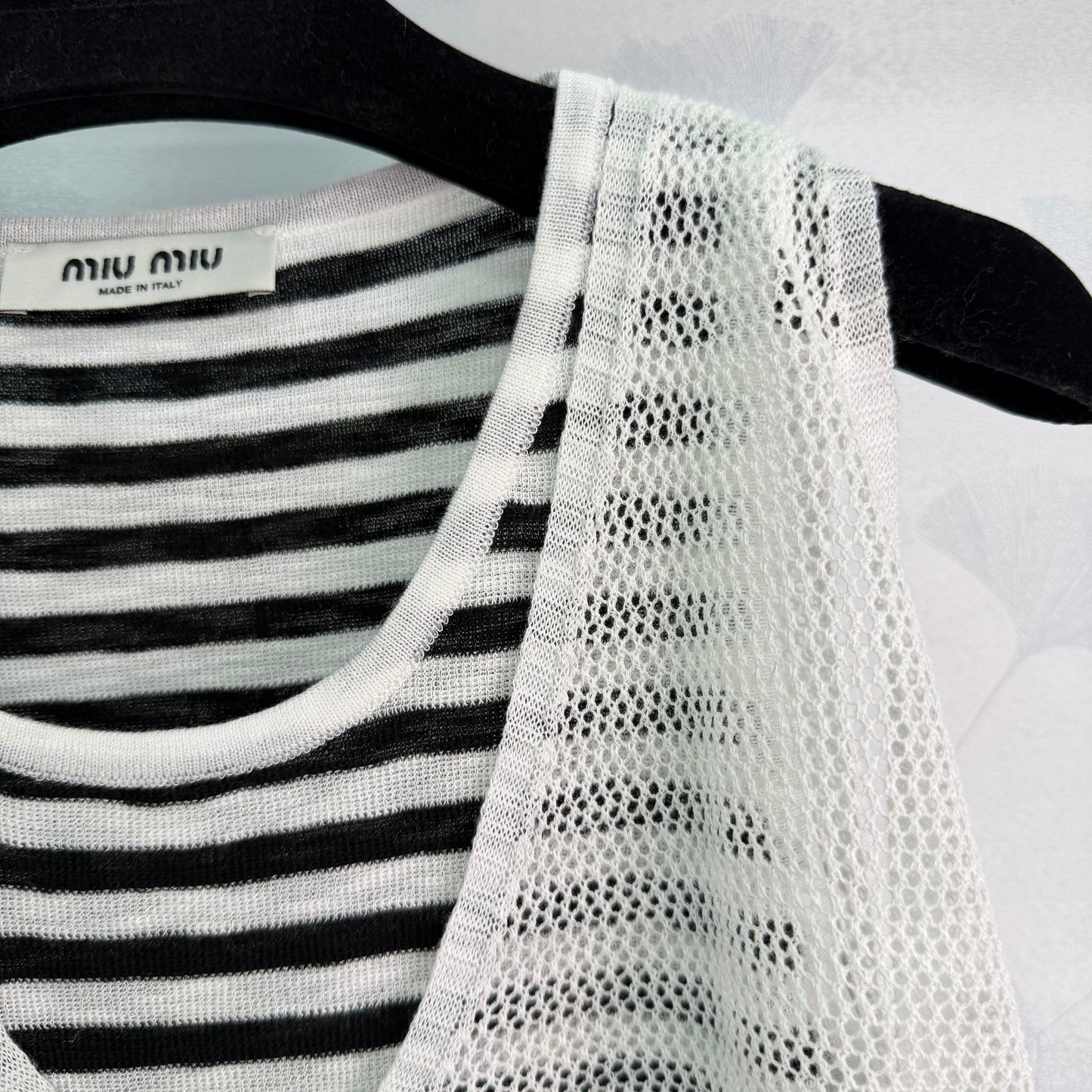 26SS NEW Striped knitted vest