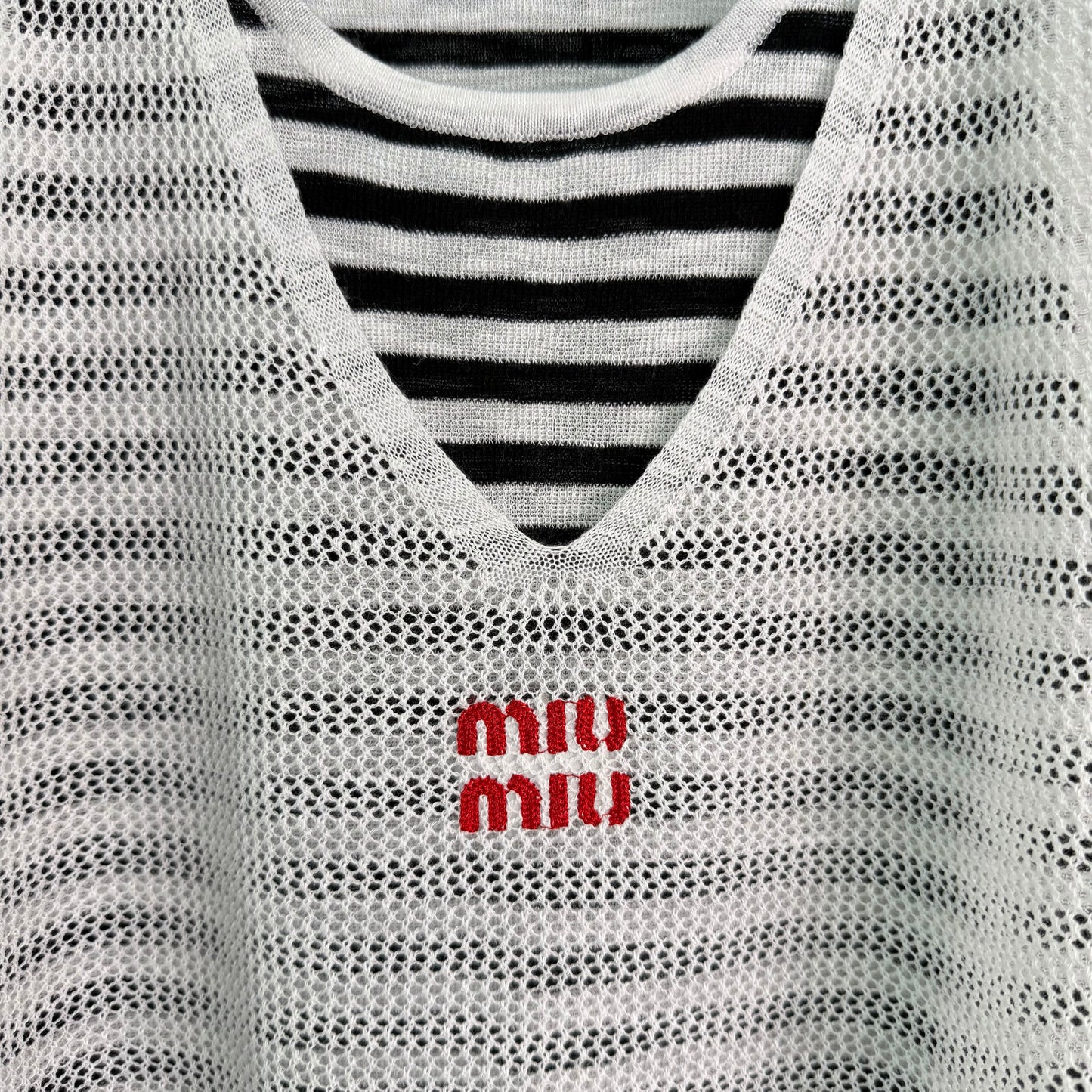 26SS NEW Striped knitted vest