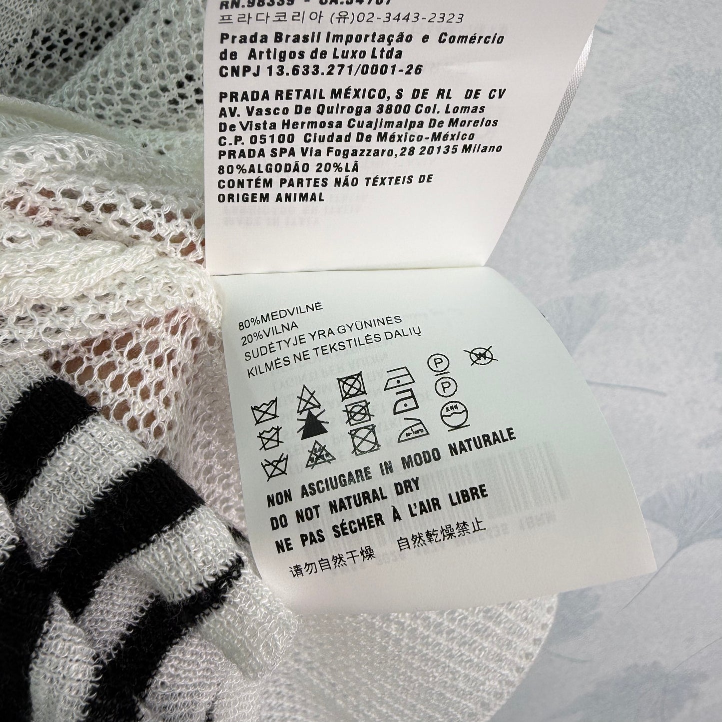 26SS NEW Striped knitted vest