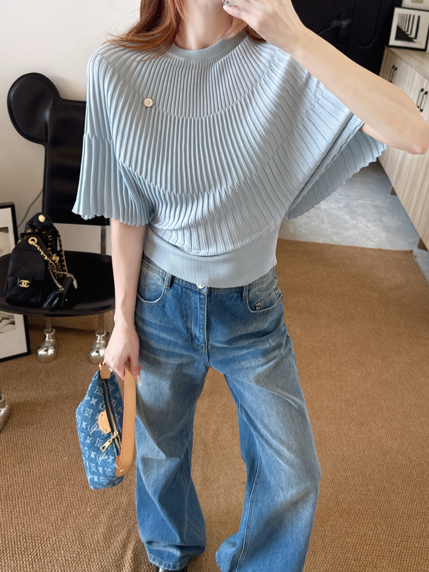🔥HEISS🔥 26SS NEUER verjüngender Cape-Pullover