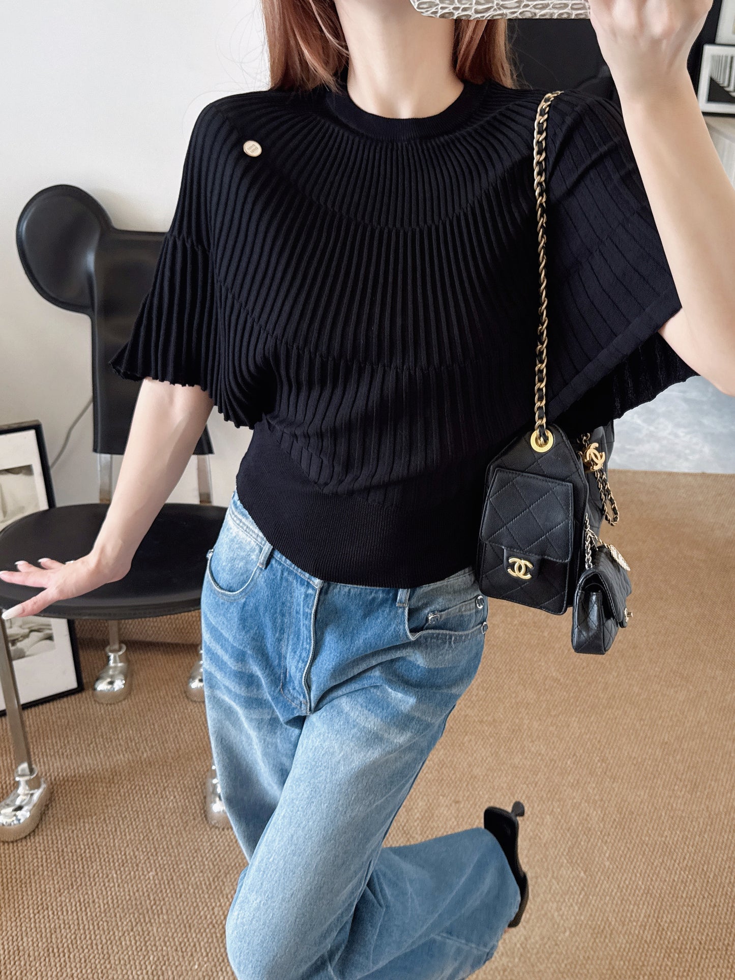 🔥HEISS🔥 26SS NEUER verjüngender Cape-Pullover