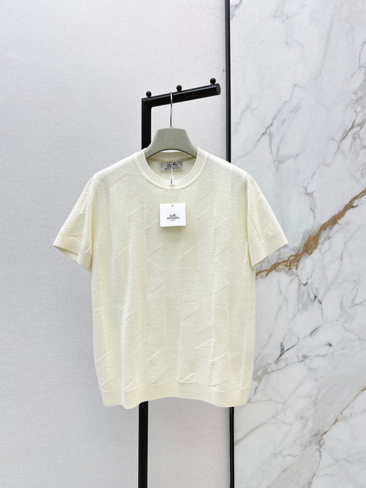 26SS NEW Wool knitted short-sleeved top