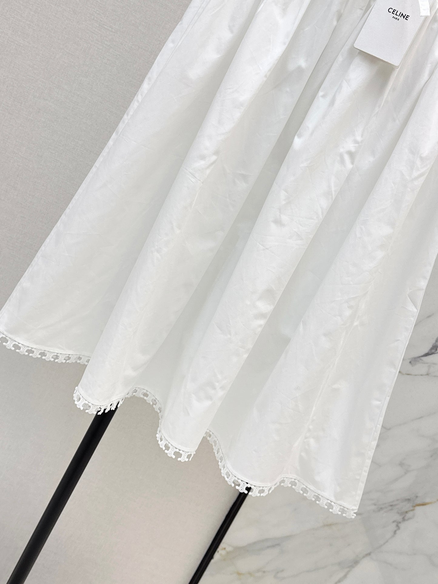 26SS NEW must-have Arc de Triomphe hollow lace romantic white skirt for vacation style