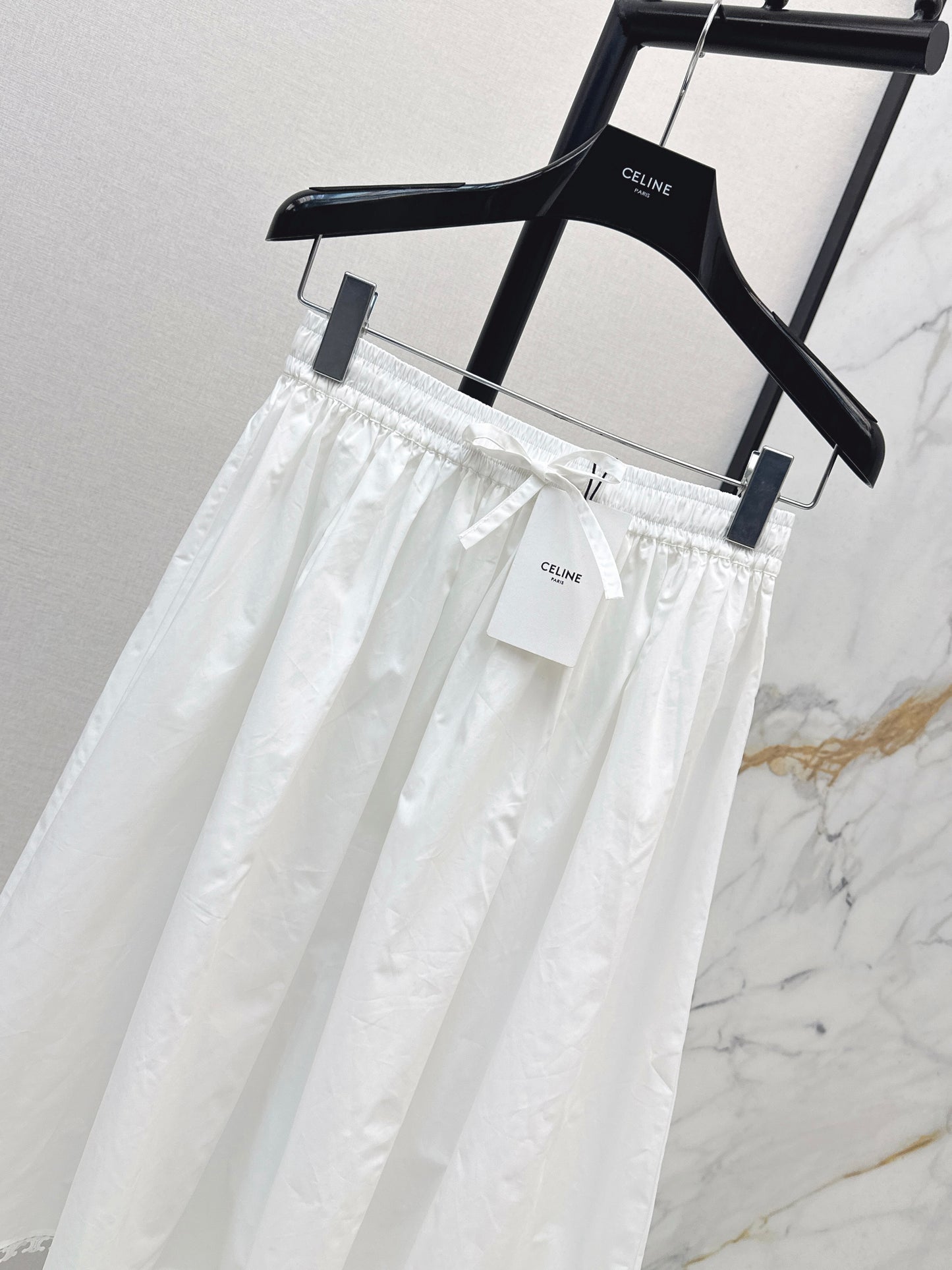 26SS NEW must-have Arc de Triomphe hollow lace romantic white skirt for vacation style