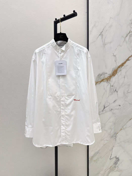 🔥Highest Quality🔥26SS NEW Coco Girls French Pearl Button Shirt