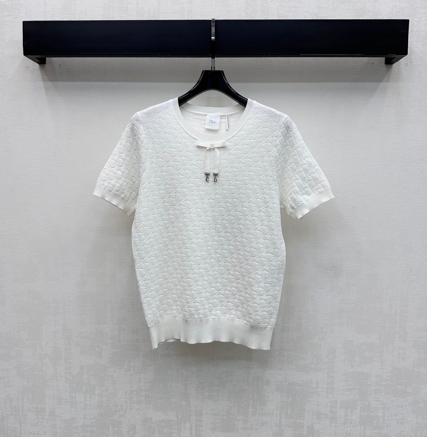 26SS NEW Jacquard round neck knitted short sleeves