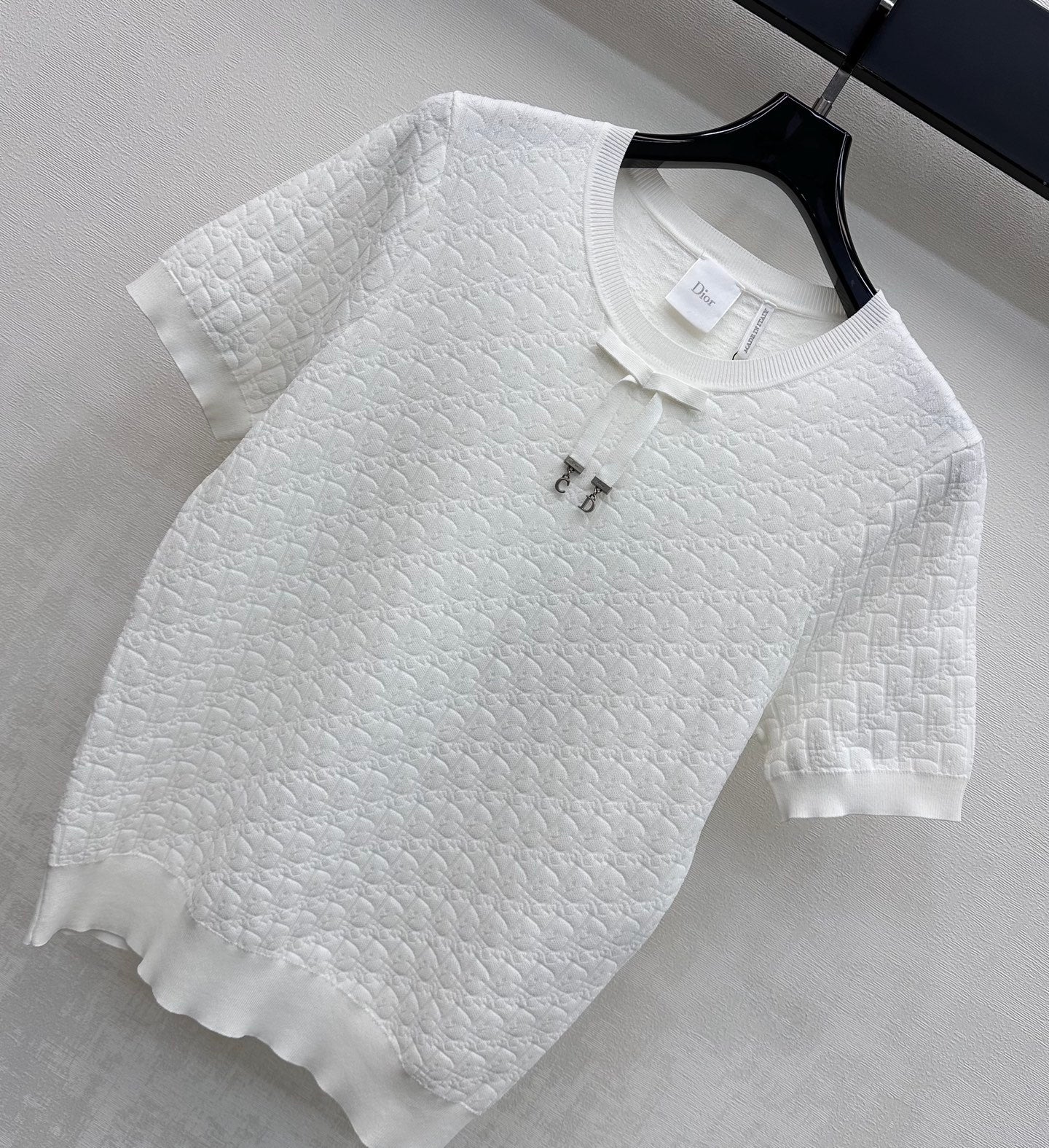 26SS NEW Jacquard round neck knitted short sleeves